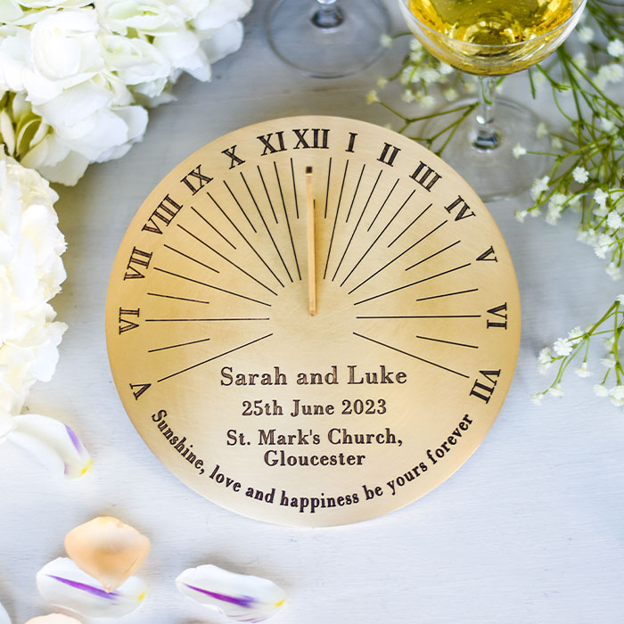 Personalised Roman Brass Sundial