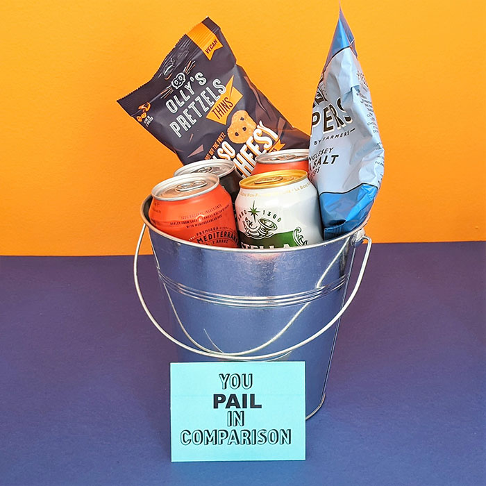 Personalised Beer In A Bucket Gift Set