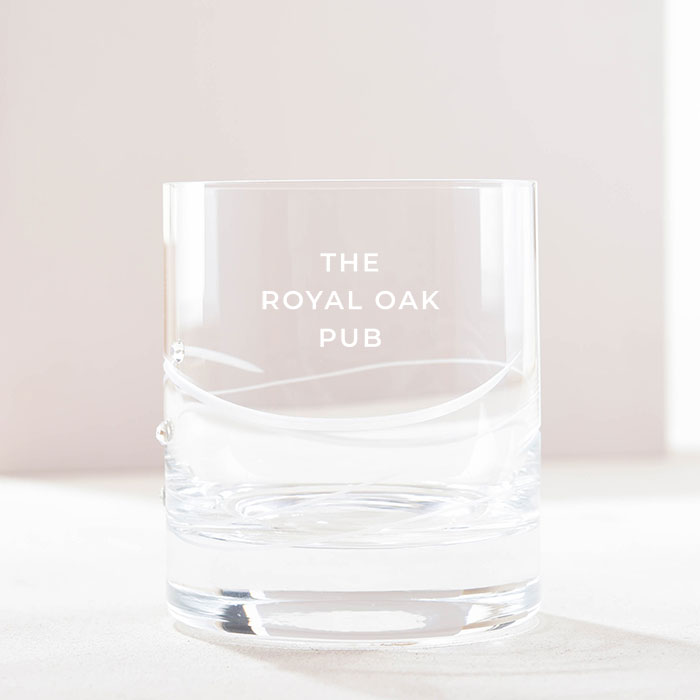 Create Your Own - Engraved Whisky Tumbler embellished with Crystals 