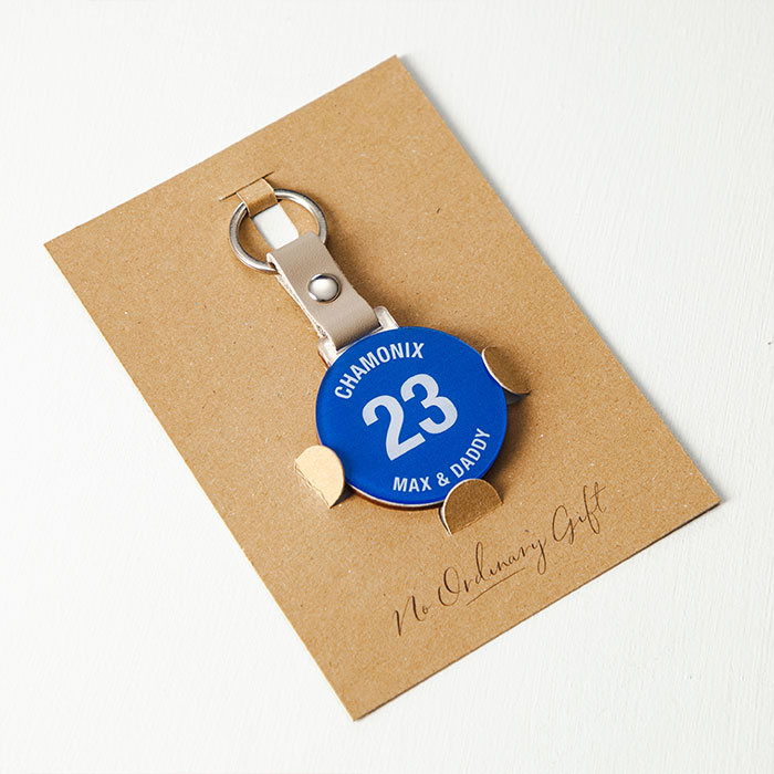 Personalised Ski Piste Keyring