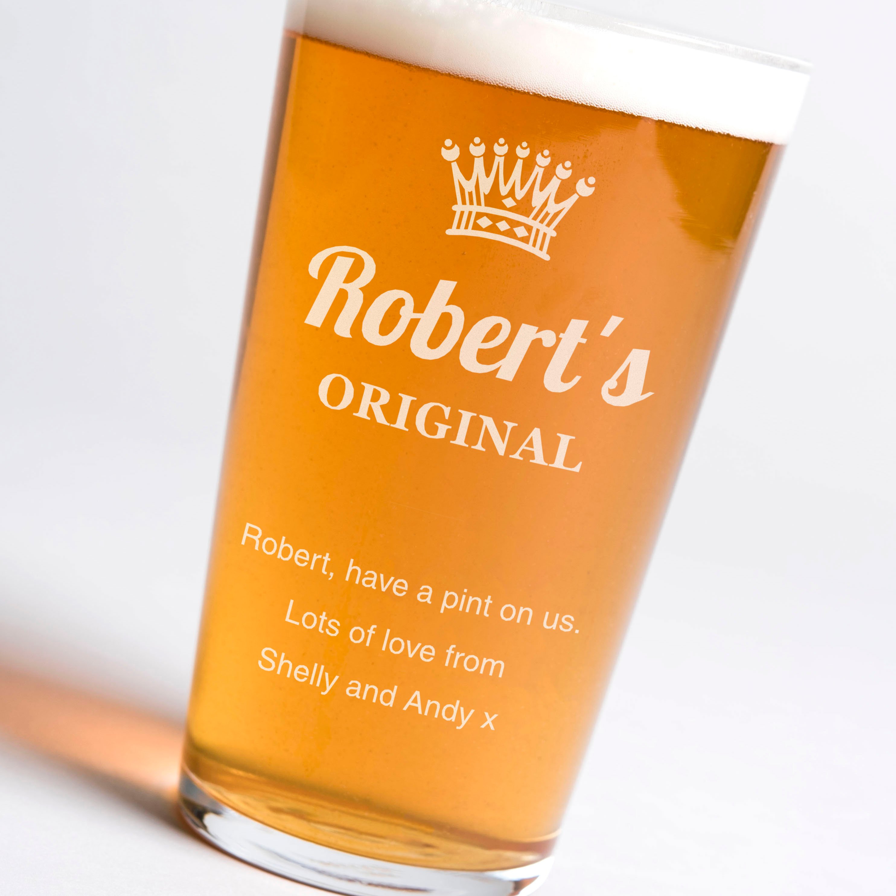 Personalised Pint Glass - Original