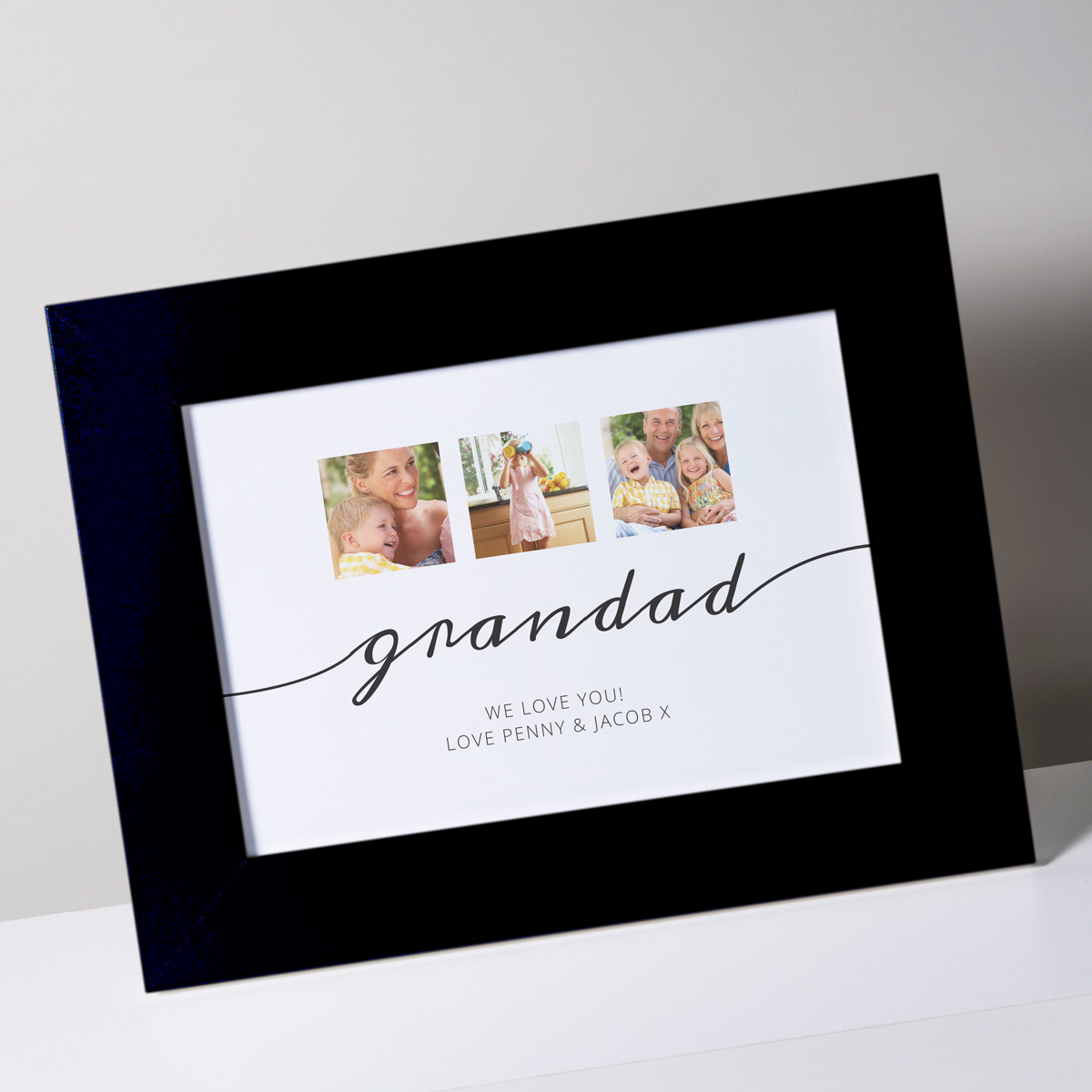 Multi Photo Upload Framed Print - Grandad