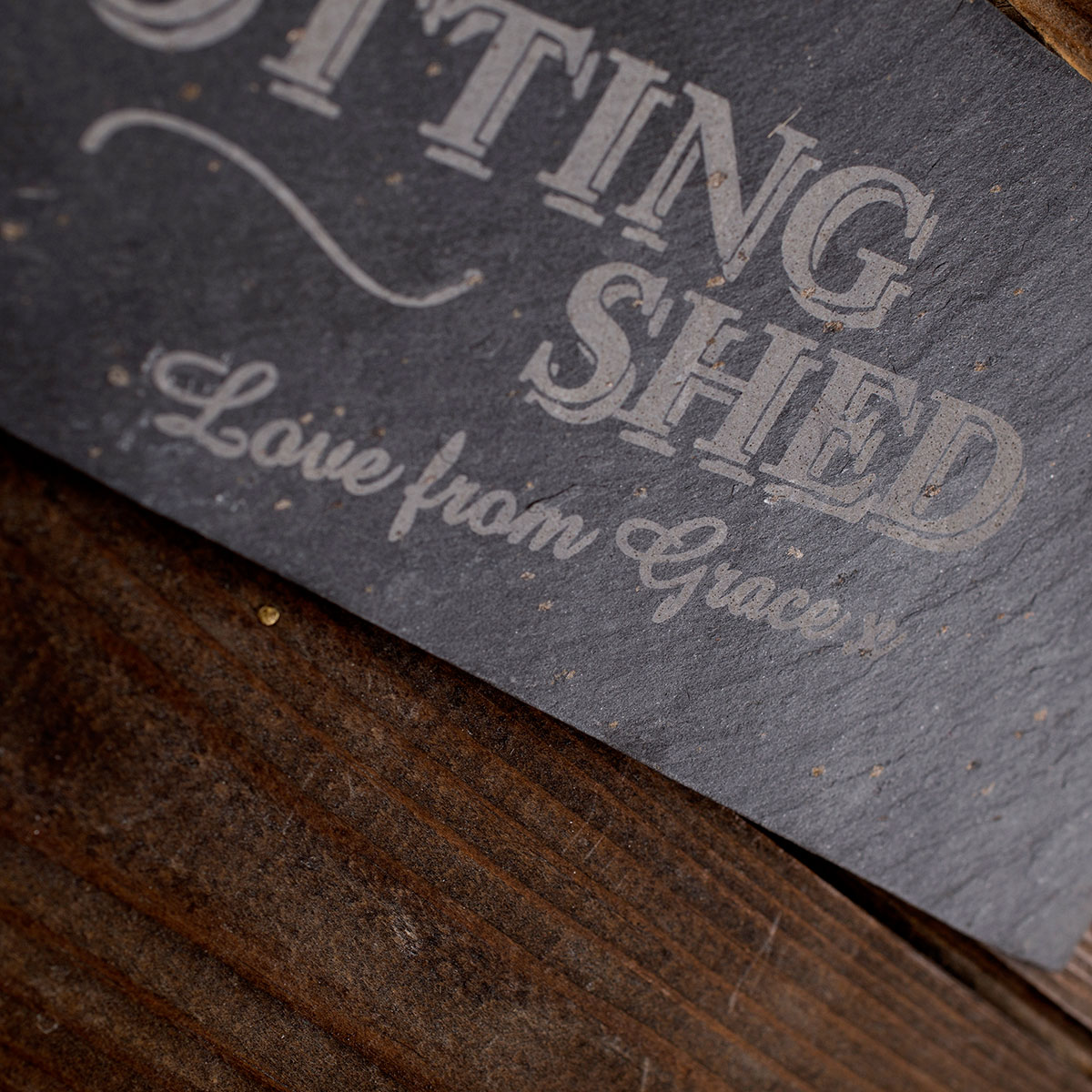 Personalised Hanging Slate Sign - Potting Shed