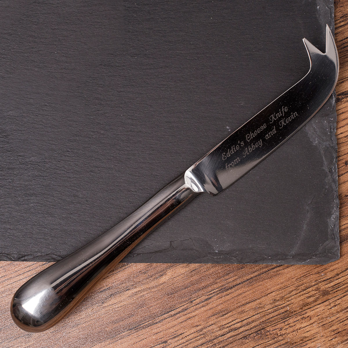 Engraved Silver Cheese Knife