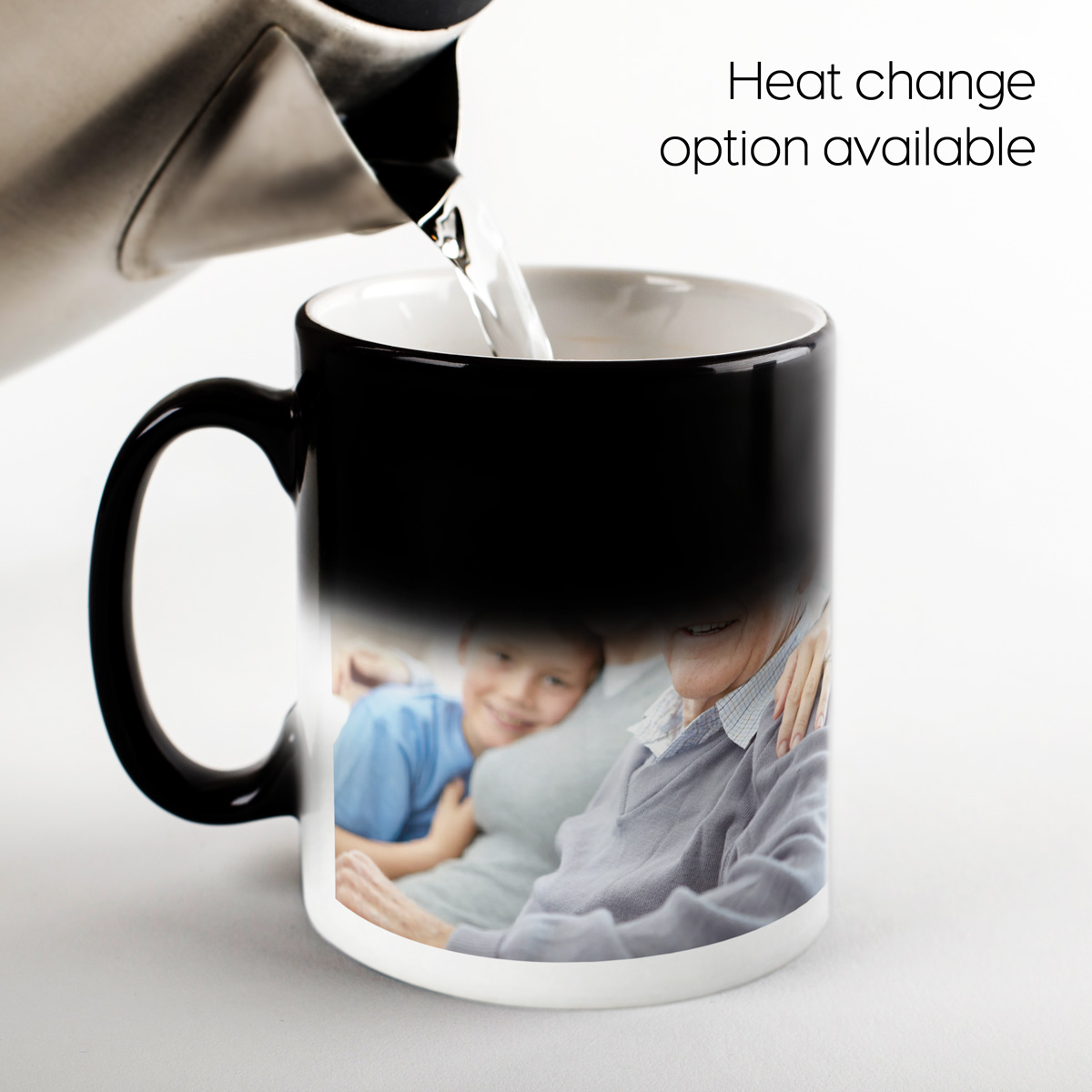 Photo Upload Mug - 3 Photos & Message, Blue