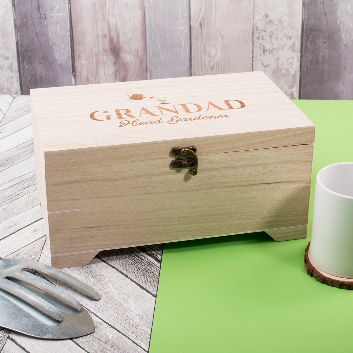 Personalised Wooden Box - Head Gardener