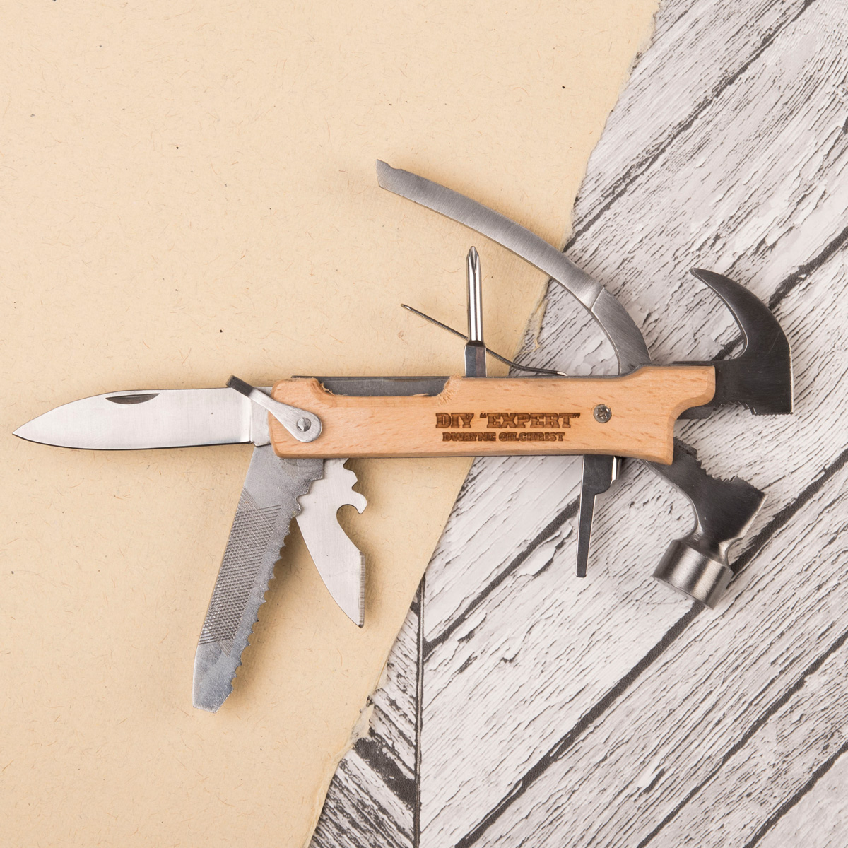 Personalised Hammer Multi-Tool - DIY Expert