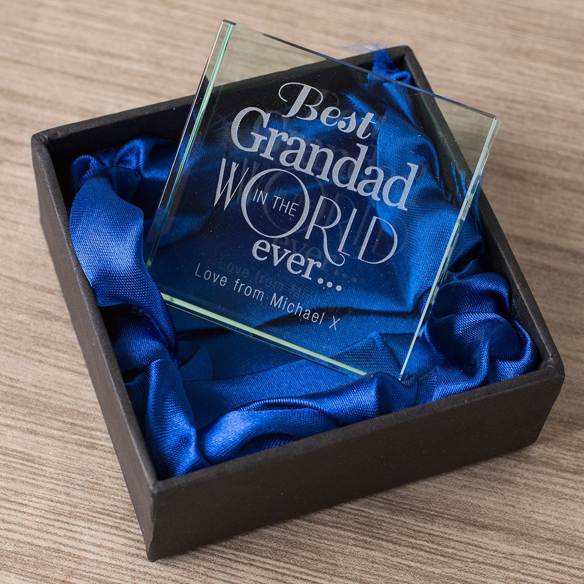 Personalised Glass Token - Best Grandad In The World Ever