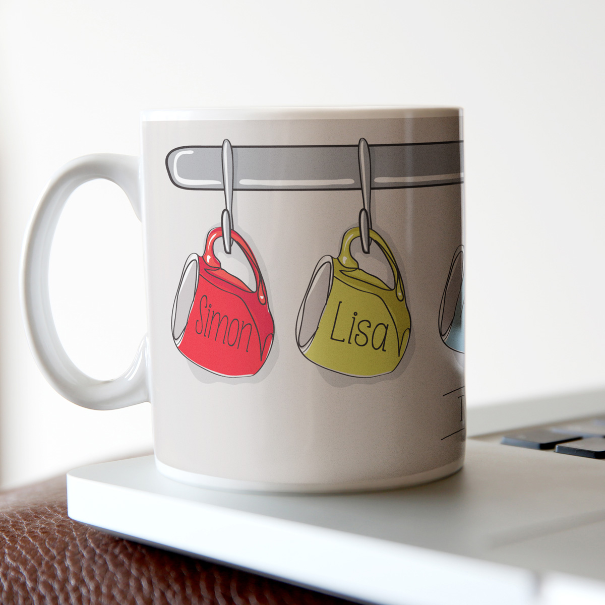 Personalised Mug - 4 Family Cups
