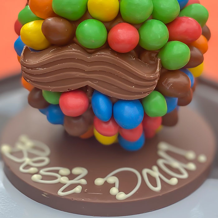 Personalised M&M's® Head with Hat and Moustache