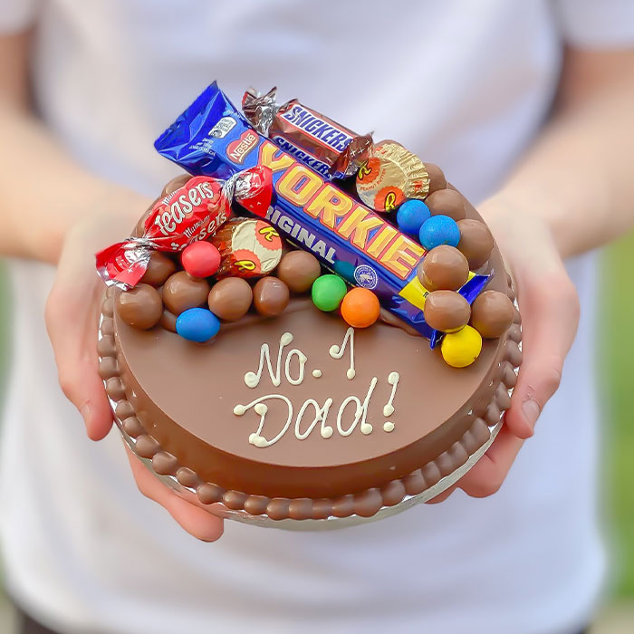 Personalised Mini Father's Day Smash Cake - Yorkie