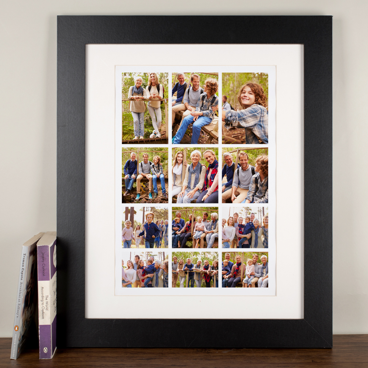 Photo Upload Framed Print - 12 Photos