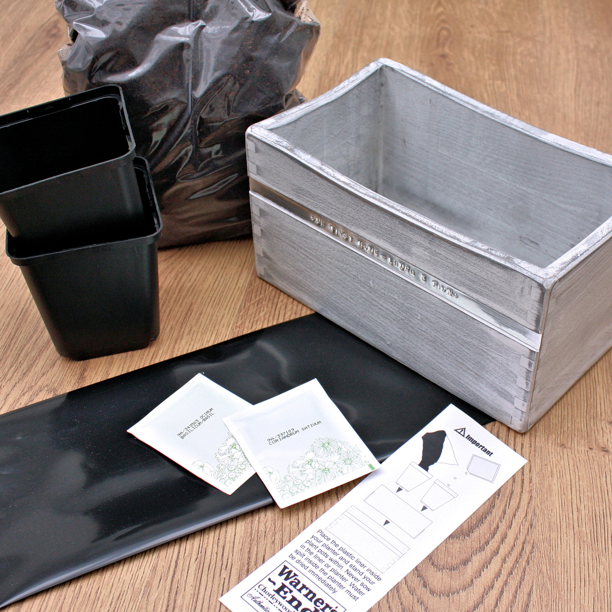 Personalised Windowsill Herb Planter Kit
