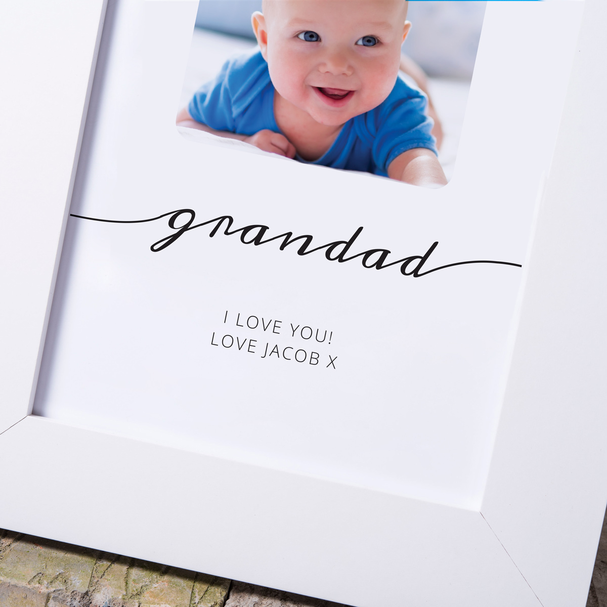 Photo Upload Framed Print - Grandad