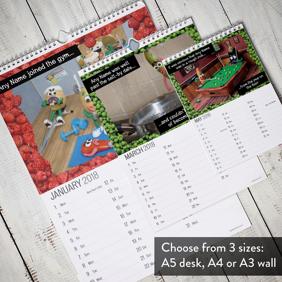 Personalised Violent Veg Calendar - New Edition