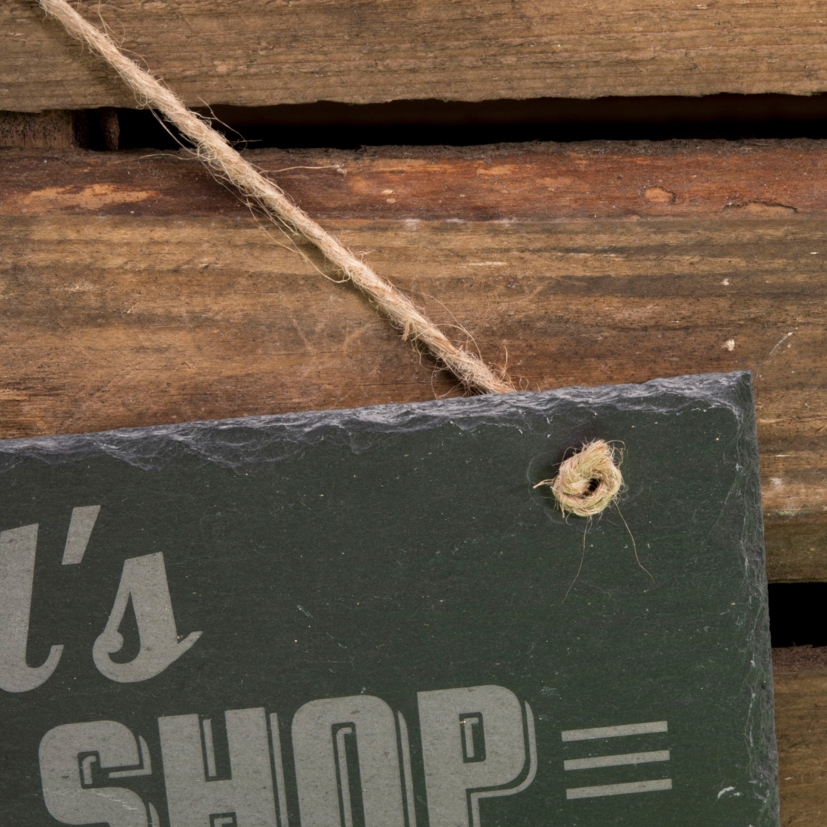 Personalised Hanging Slate Sign - Repair Shop