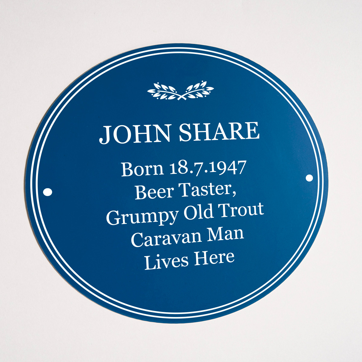 Personalised Heritage Blue Plaque