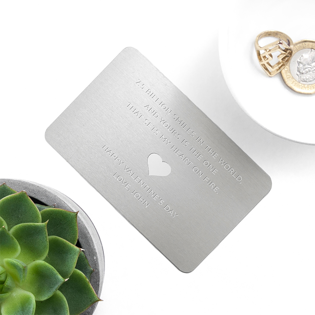 Personalised Wallet Keepsake - Love Note