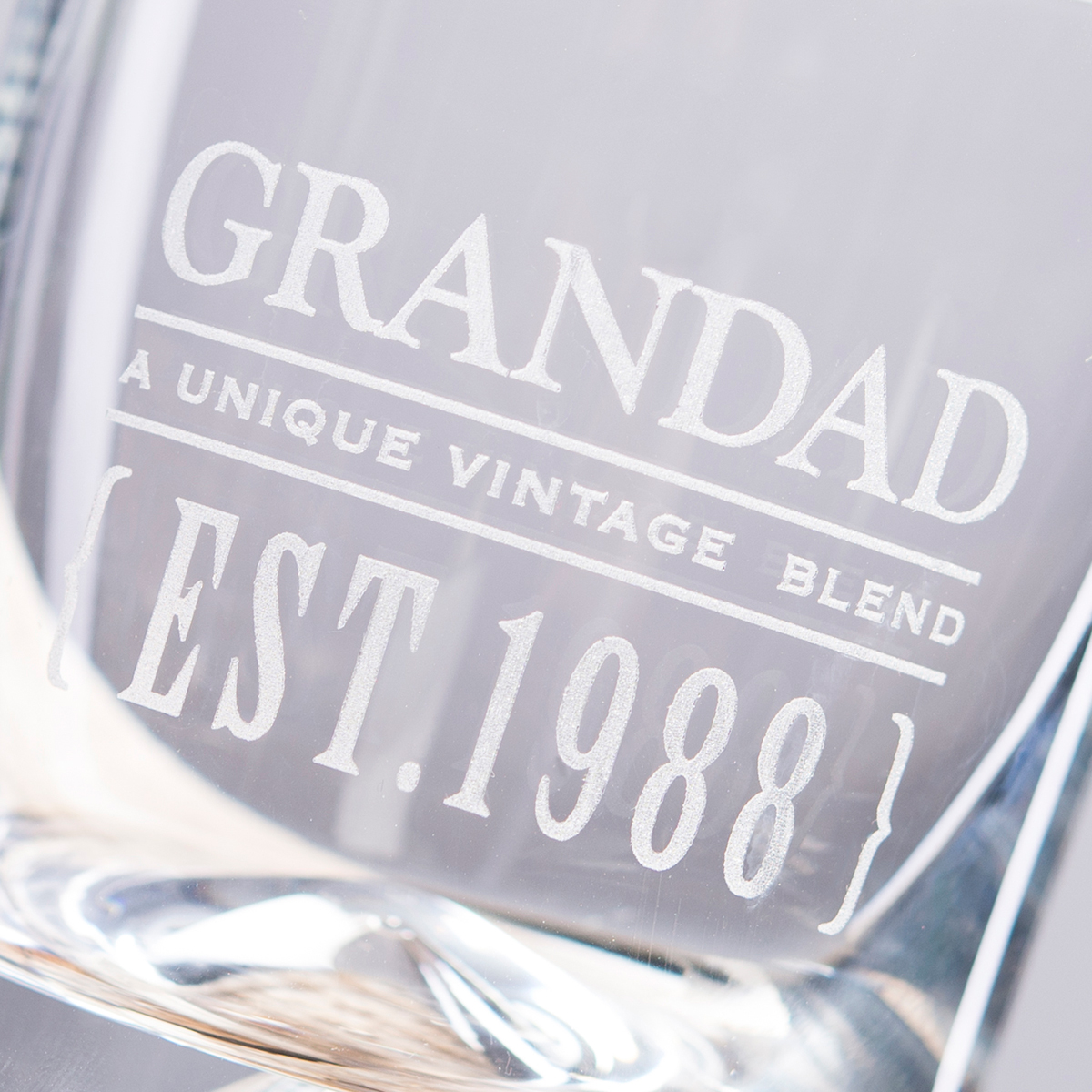 Personalised Whisky Tumbler & Glenfiddich Miniature - Vintage Blend