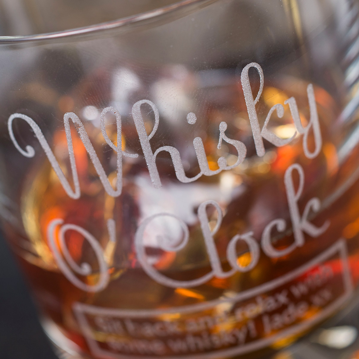 Personalised Whisky Tumbler - Whisky O'Clock