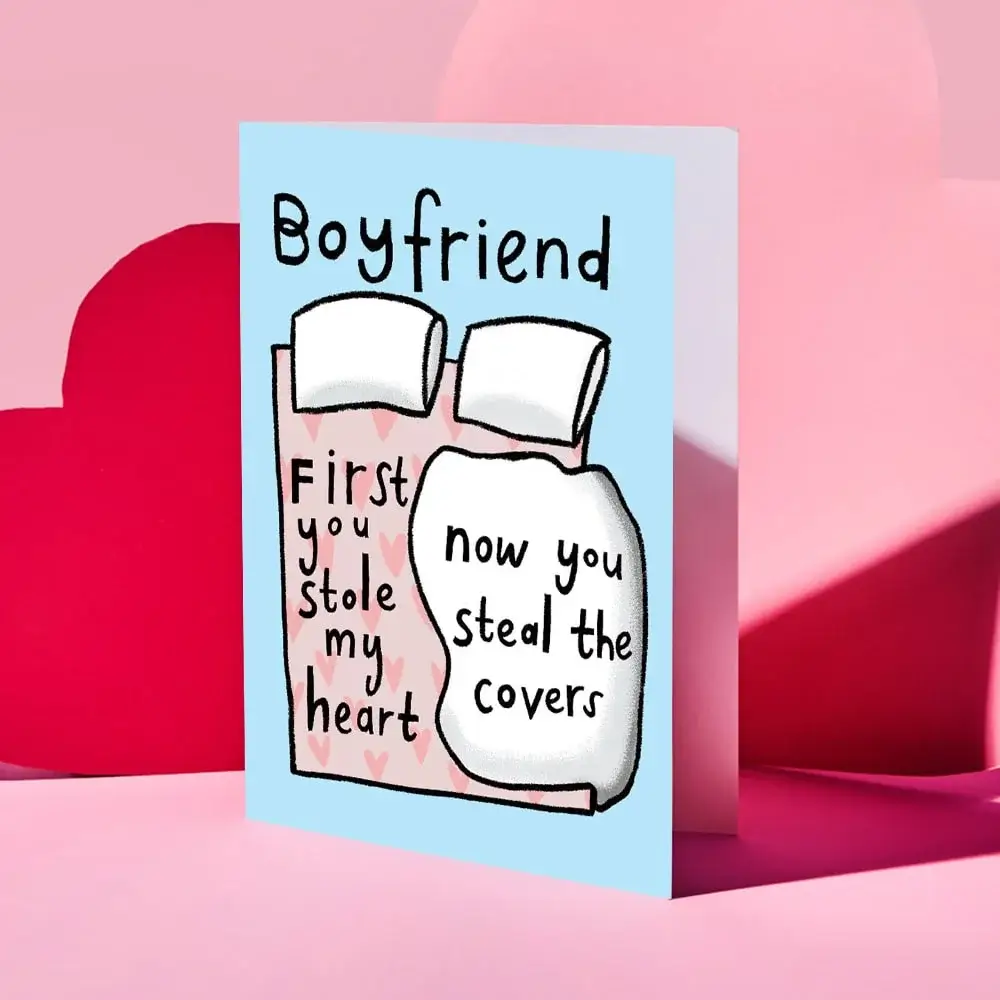 Valentine’s Day card featuring a collage of four romantic couple photos outdoors, decorated with red and gold hearts and the text “Your message here” and “Happy Valentine’s Day” in elegant script